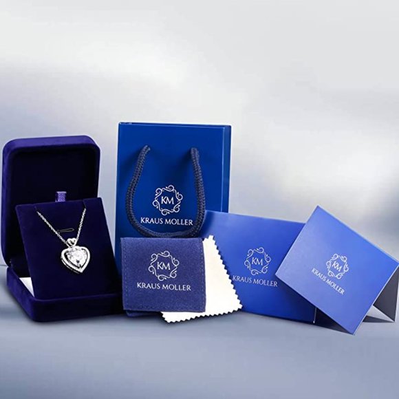 Double Heart Crystal Infinity Pendant Necklace - Picture 3 of 10